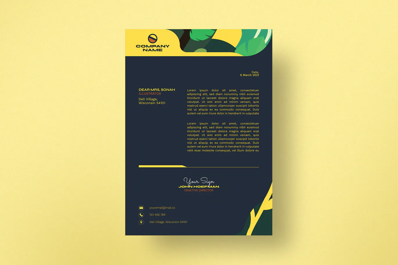 Letter Head Design Service in Dubai